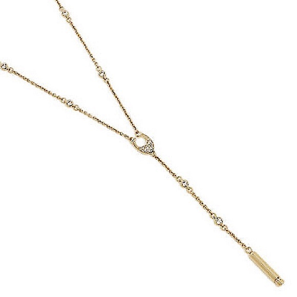 Coach Pave Signature C Y Necklace Style No. 54493 - Picture 3 of 5